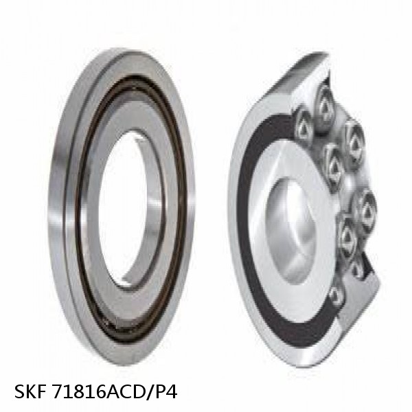 71816ACD/P4 SKF Super Precision,Super Precision Bearings,Super Precision Angular Contact,71800 Series,25 Degree Contact Angle