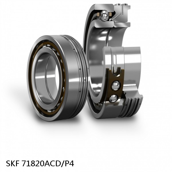 71820ACD/P4 SKF Super Precision,Super Precision Bearings,Super Precision Angular Contact,71800 Series,25 Degree Contact Angle